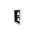 COMELIT - Serie Ultra White - Custodia da parete 2 moduli bianco RAL9016, sporgenza 35mm