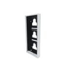 COMELIT - Serie Ultra White - Custodia da parete 3 moduli bianco RAL9016, sporgenza 35mm