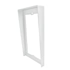 COMELIT - Serie Ultra White - Visiera parapioggia da incasso 1 modulo, alluminio anodizzato bianco RAL9016, 132x141x32mm