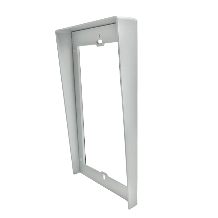 COMELIT - Serie Ultra - Visiera parapioggia da incasso 2 moduli, alluminio anodizzato grigio, 132x232x32mm
