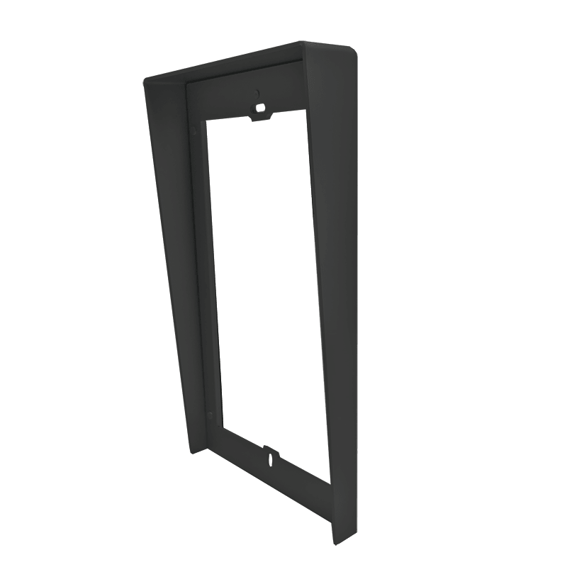COMELIT - Serie Ultra Black - Visiera parapioggia da incasso 3 moduli, alluminio anodizzato nero RAL9005, 132x322x32mm