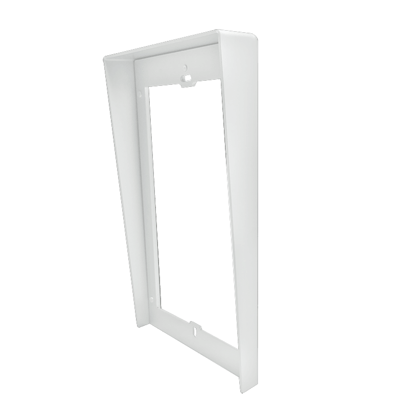 COMELIT - Serie Ultra White - Visiera parapioggia da incasso 3 moduli, alluminio anodizzato bianco RAL9016, 132x322x32mm