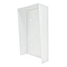 COMELIT - Serie Ultra White - Visiera parapioggia da parete 2 moduli, alluminio anodizzato bianco RAL9016, 116x203x57mm