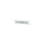 COMELIT - Serie Ultra White - Pulsante singolo Metal, profilo alluminio anti-UV, cartellino neutro/campana