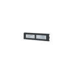 COMELIT - Serie Ultra Black - Pulsante doppio Metal, profilo alluminio anti-UV, cartellino neutro/divisore