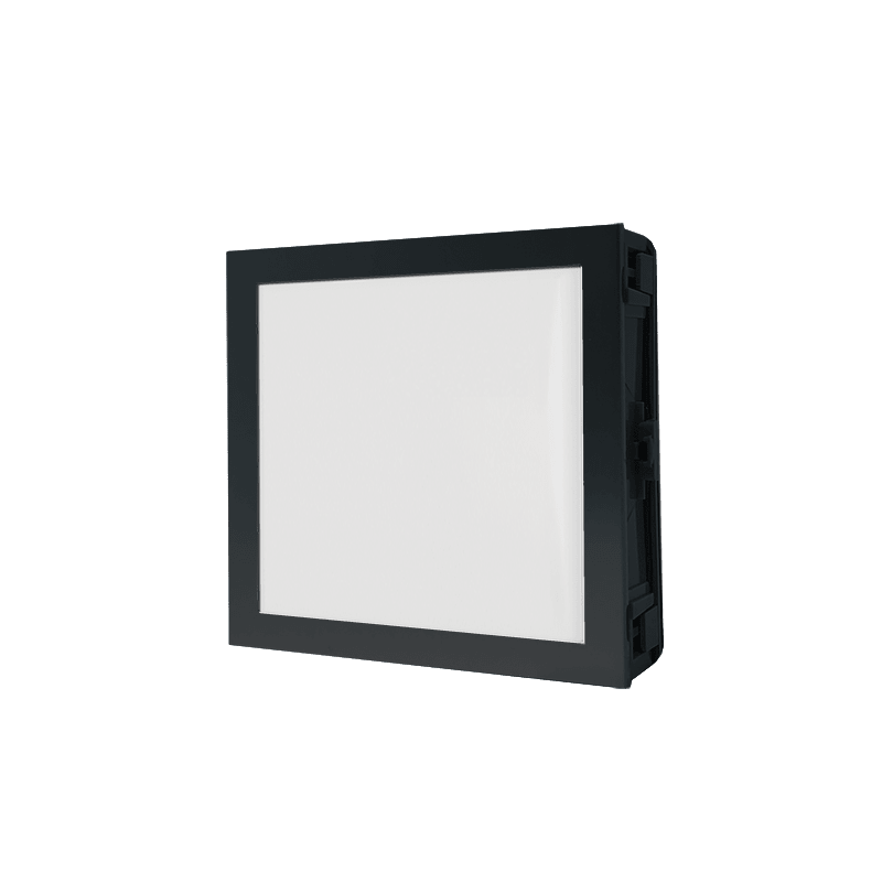 COMELIT - Serie Ultra Black - Modulo informativo Metal, numero civico, retroilluminazione bianca, sensore crepuscolare