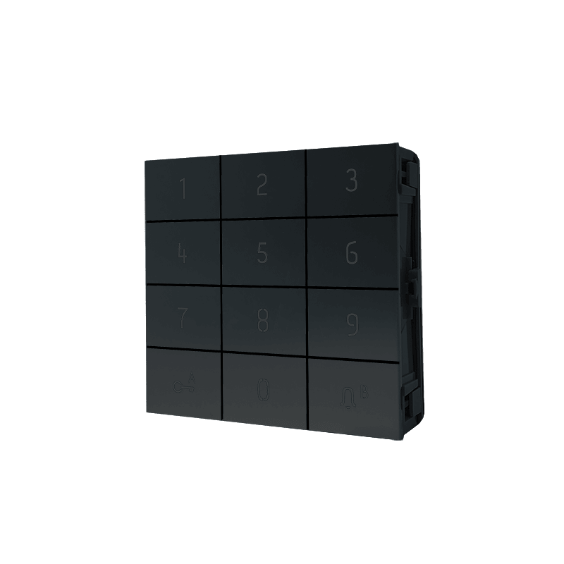 COMELIT - Serie Ultra Black - Modulo tastiera numerica, alluminio anodizzato, controllo accessi, relè, Wiegand, 1275 eventi UT9279MB