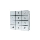 COMELIT - Serie Ultra White - Modulo tastiera numerica, alluminio anodizzato, controllo accessi, relè, Wiegand, 1275 eventi