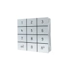 COMELIT - Serie Ultra White - Modulo tastiera numerica, alluminio anodizzato, controllo accessi, relè, Wiegand, 1275 eventi