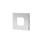COMELIT - Serie Ultra White - Modulo predisposto lettore impronte EControllo accessi sLine, alluminio anodizzato