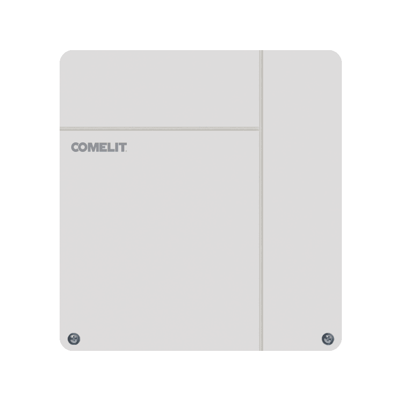 COMELIT - Serie Vedo - Centrale 8 zone espandibili a 18, box plastico, alimentazione 2.5A, PSTN, 2 aree, EN50131 grado 2
