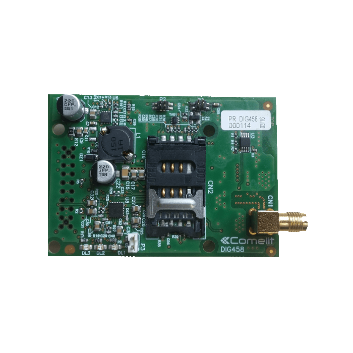 COMELIT - Serie Vedo - Scheda comunicatore GSM 3G plug-in, chiamate/SMS/email, EN50131 grado 2 VEDOGSM3G