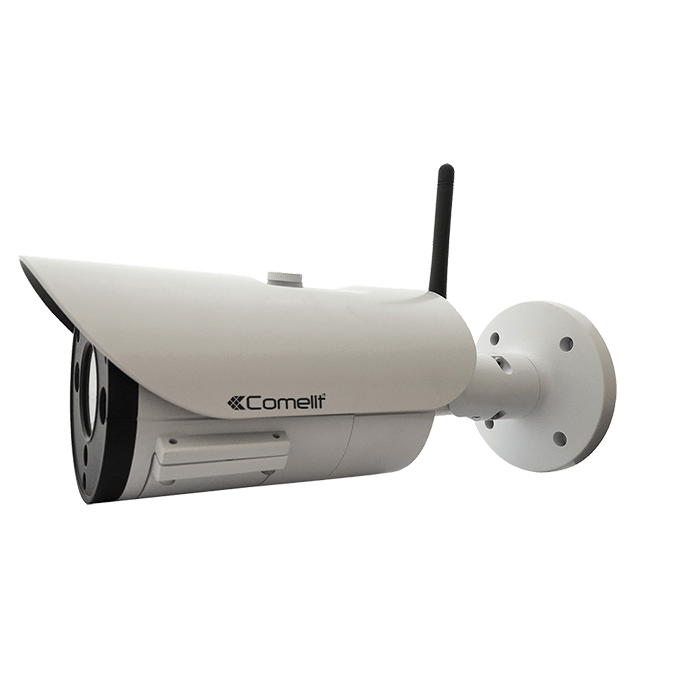 COMELIT - Telecamera IP bullet HD 960p, varifocale 2.8-12mm, wireless o cablata, IR 3 LED, contenitore waterproof IP66