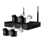 COMELIT - Serie Smart - Kit Wi-Fi con NVR 4 canali 2MP, 4 telecamere IP, senza HDD