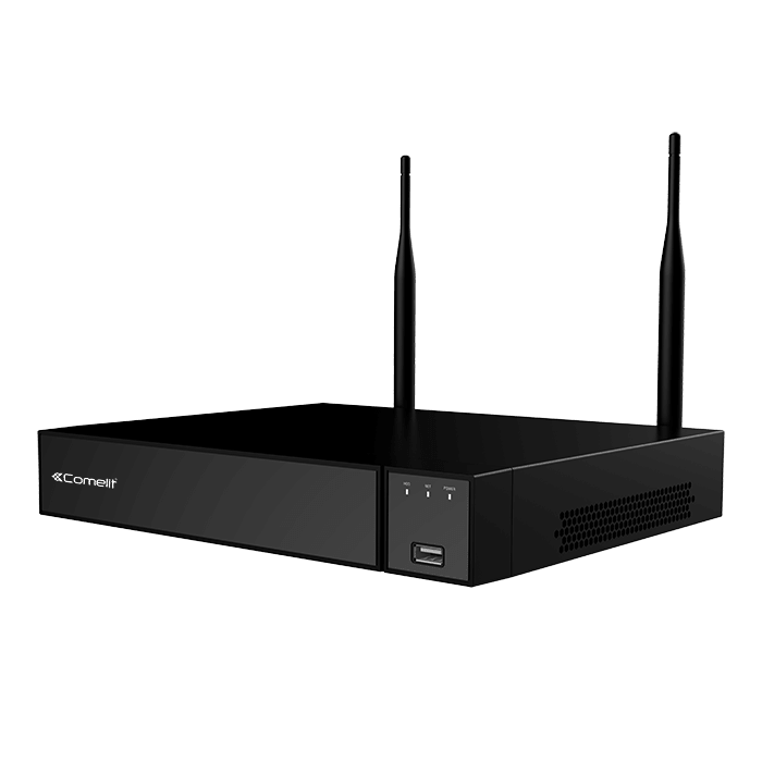 COMELIT - Serie Smart - NVR Wi-Fi 9 canali 2MP, senza HDD, compatibile ONVIF 2.4
