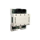 COMELIT - Ripetitore attivo segnale montante, sistema ViP, 10/100Mbps, cascata fino a 8 dispositivi, 2 connettori RJ45 PSE/PD, montaggio DIN 4 moduli