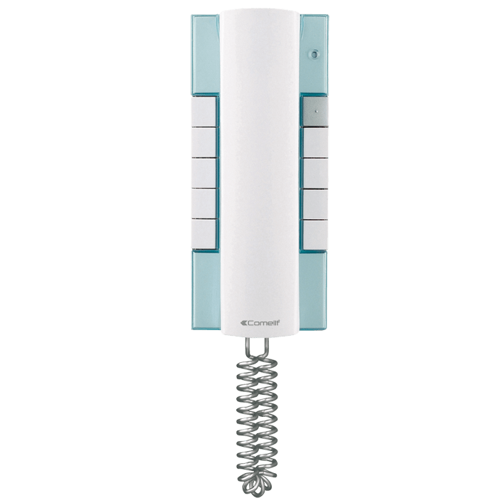 COMELIT - Serie Style - Citofono con chiamata elettronica, sistema ViP, 9 pulsanti configurabili, LED segnalazione, privacy