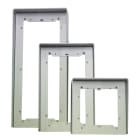 COMELIT - Serie Ikall - Visiera antipioggia 4 moduli verticali, alluminio anodizzato naturale, 154x422x44mm