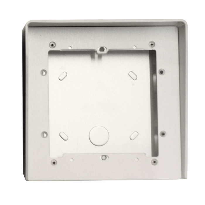 COMELIT - Serie Ikall - Custodia antipioggia alluminio anodizzato 1 modulo, 154x152x85mm
