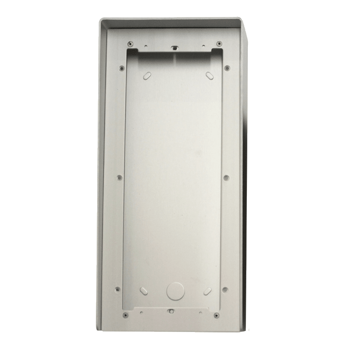 COMELIT - Serie Ikall - Custodia antipioggia alluminio anodizzato 3 moduli, 154x332x85mm