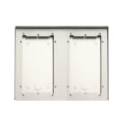 COMELIT - Serie Ikall - Custodia antipioggia alluminio anodizzato 4 moduli, 281x242x85mm