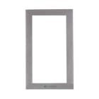 COMELIT - Serie Ikall - Telaio da parete 2 moduli, alluminio pressofuso silver, 125x215x37.5mm