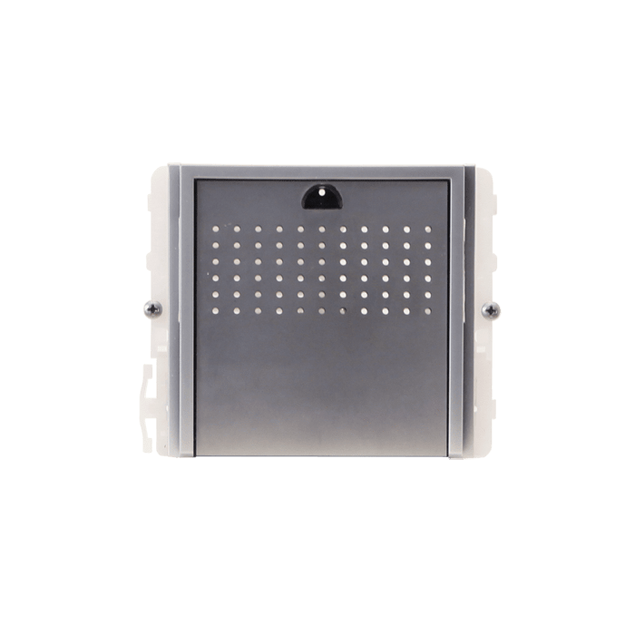 COMELIT - Serie Ikall Metal - Modulo 0 pulsanti per unità audio, finitura acciaio inox