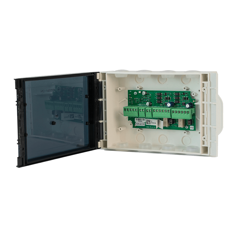 COMELIT - Modulo indirizzato 2 ingressi + 2 uscite supervisionate/relè, box 178x128x58mm, IP55, EN54-17/18