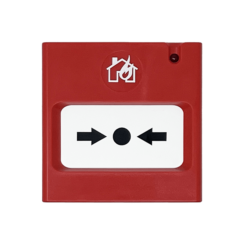 COMELIT - Serie LogiFire - Pulsante manuale wireless indirizzato, portata >1000m campo aperto, batteria CR123A, certificato EN54-11/25