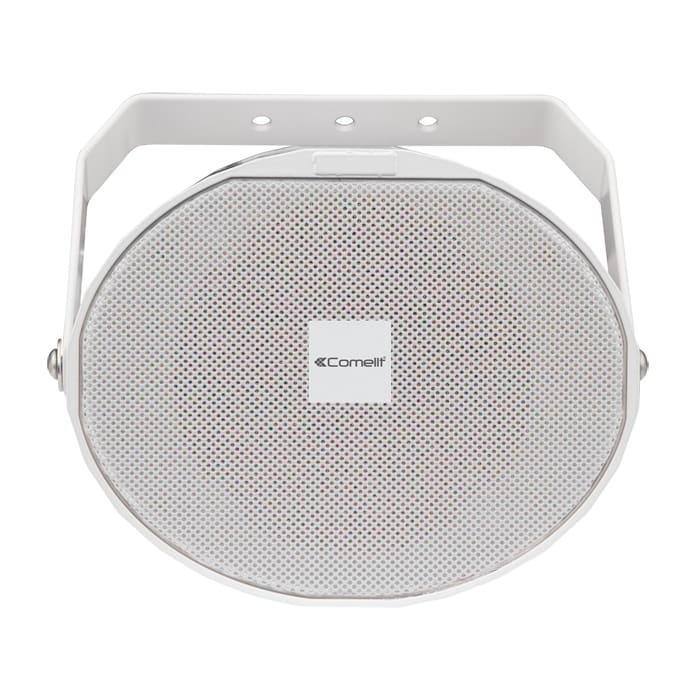 COMELIT - Proiettore monodirezionale antivandalo 20W, alluminio, griglia acciaio, EN54-24