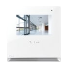 COMELIT - Serie Icona - Monitor 4.3"/16:9 touch screen vivavoce a colori, sistema ViP, full-duplex, boucle magnetique, finitura bianca