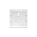 COMELIT - Serie Icona - Supporto da parete per videocitofoni, colore bianco, 136.6x141.6x13.8mm