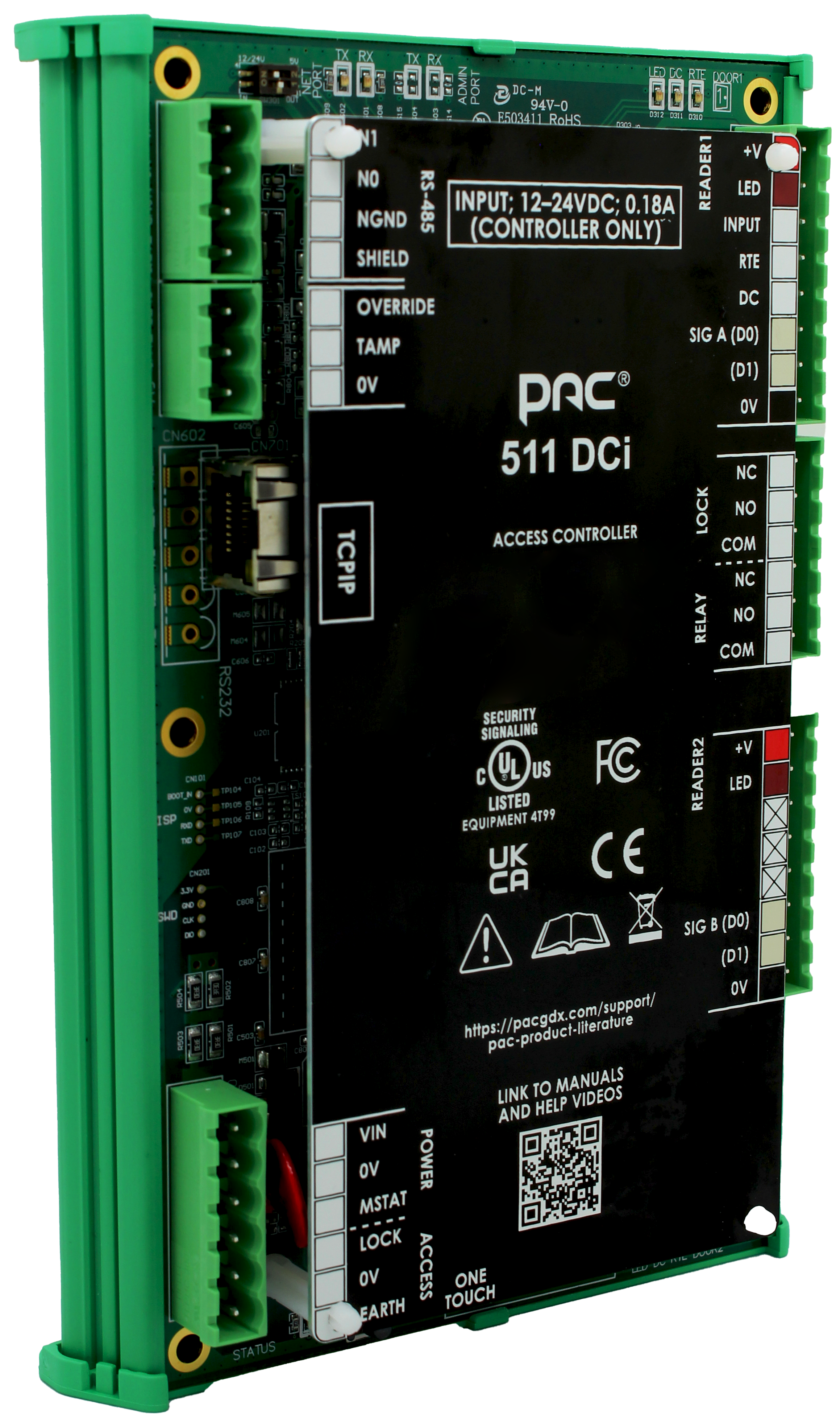 COMELIT - Unità di controllo 511DCi DIN singolo varco, tramite rete TCP/IP e RS485, gestione fino a 48 varchi