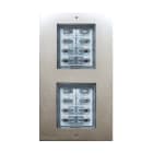 COMELIT - Serie Extra - Modulo 4+N, acciaio inox, predisposto 4/8 pulsanti, retroilluminazione, sistema tradizionale