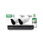 COMELIT - Serie Smart - Kit IP, NVR IPNVR008S05PA + 2 telecamere IPBCAMS02ZA + accessori