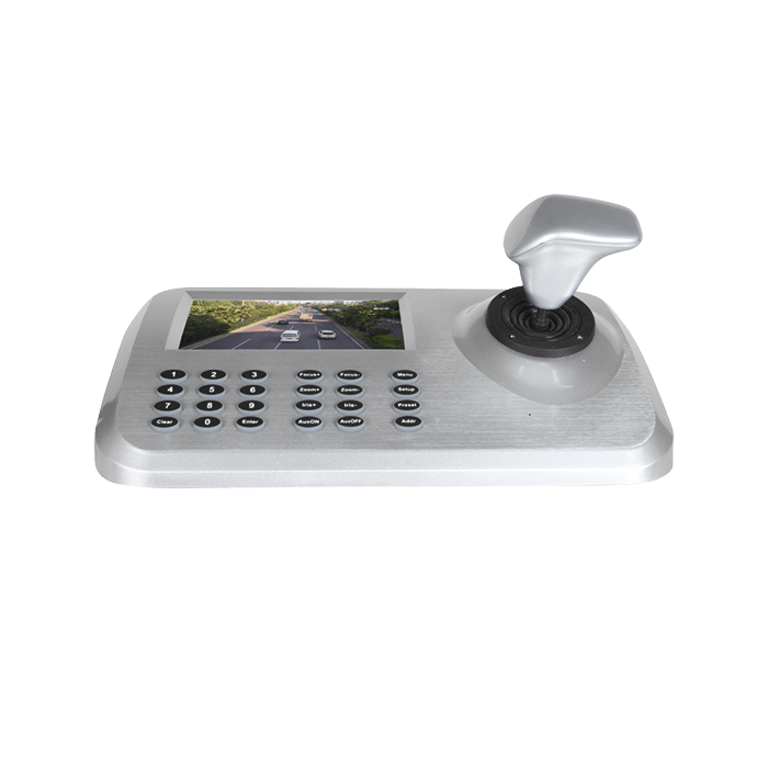COMELIT - Tastiera di comando IP per telecamere PTZ, controllo serie 100-700, monitor 5" incluso, uscita HDMI, joystick 3D, compatibile ONVIF 2