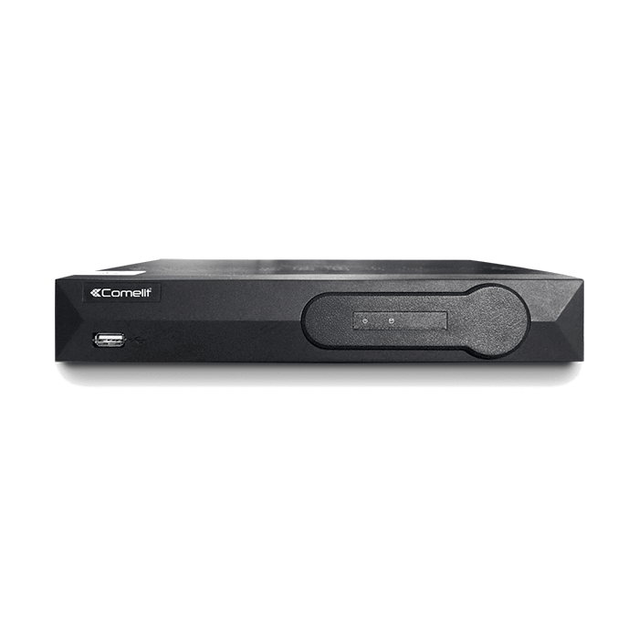 COMELIT - NVR 4 ingressi IP PoE 5MP, H.265, HDD 1TB, compatibile ONVIF
