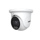 COMELIT - Serie Next - Telecamera IP turret 4MP ColorUP, 2.8-12mm, White LED 30m, dual light, microfono, slot SD, alluminio IP67, 12V e PoE, analisi video