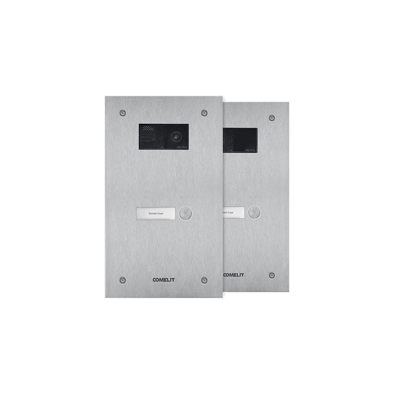 COMELIT - FRONTALE STEELSWITCH CON 1 PULSANTE