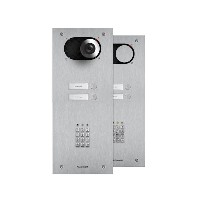 COMELIT - Serie Switch - Frontale 2 pulsanti con chiave elettronica, AISI 316, retroilluminazione LED