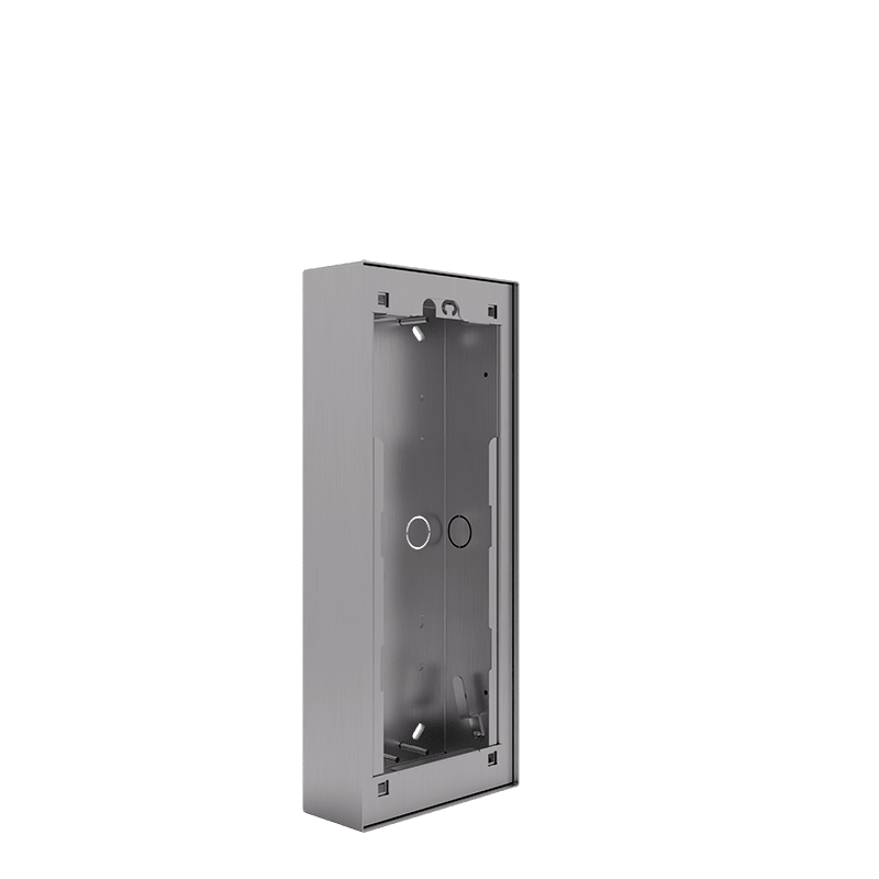 COMELIT - Serie SteelSwitch - Custodia da parete senza visiera per frontali 5-8 pulsanti e pulsantiere SteelTouch 5", anche cartongesso