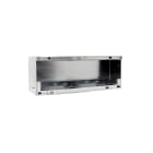 COMELIT - Serie Switch - Scatola da incasso per frontale accessorio 4 colonne pulsanti, acciaio zincato, 383x110.5x56mm