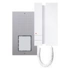COMELIT - Serie Mini cornetta - Kit audio monofamiliare Simplebus 2, pulsantiera Ciao 1 pulsante + citofono Mini con cornetta, precodificato