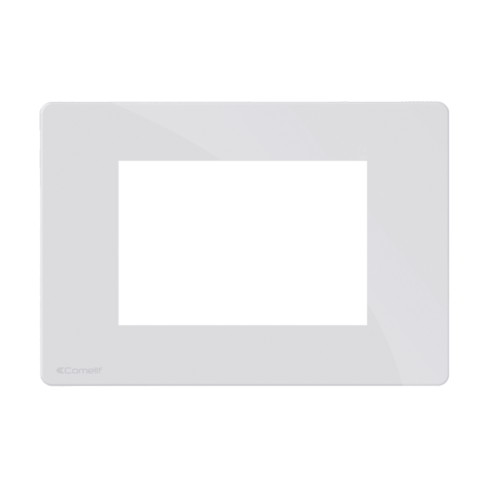 COMELIT - Serie One - Placca all white 3 moduli, compatibile BTicino Axolute