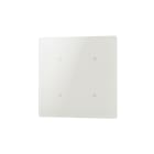 COMELIT - Serie Cubik - Pulsante KNX quadrato Basic bianco, 4 zone touch, termostato PI, sensore umidità