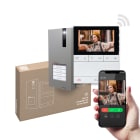 COMELIT - Serie People - Kit video Quadra-People vivavoce Wi-Fi PL6741, sistema Simplebus 2, gestione da App Comelit, integrabile Alexa/Google
