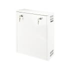 COMELIT - Contenitore metallico per NVR e XVR small, doppia serratura con chiave, tamper di sicurezza, dimensioni max 335x375x95mm