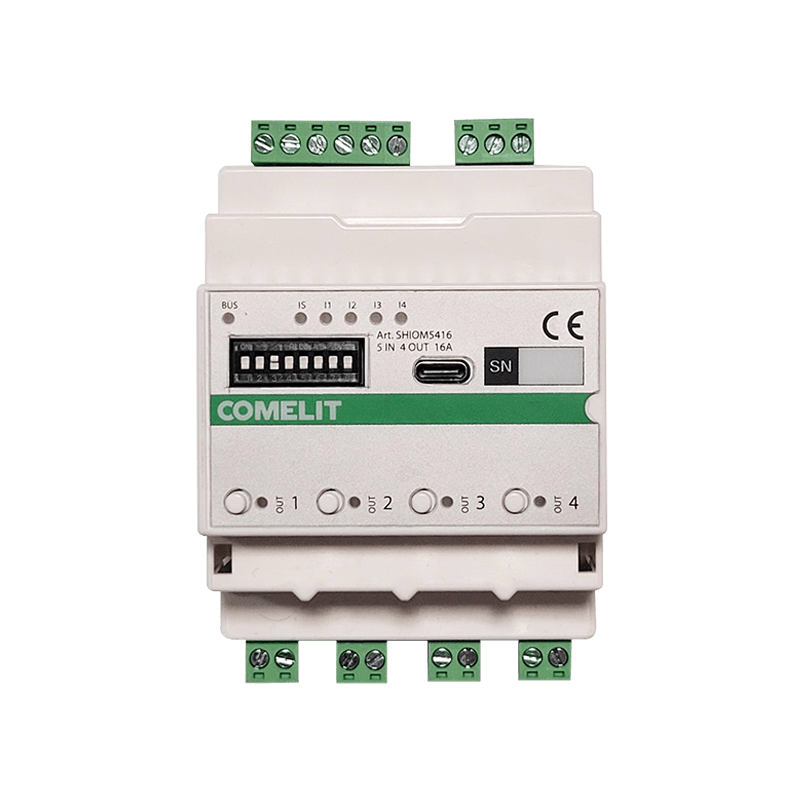 COMELIT - MODULO SIMPLEHOME 5 IN/4 OUT 16A - DIN