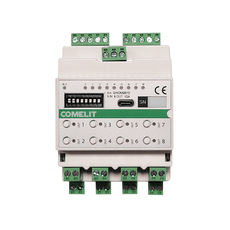 COMELIT - MODULO SIMPLEHOME 9 IN/8 OUT 10A - DIN