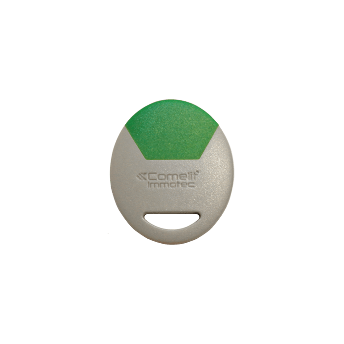 COMELIT - Carta standard formato porta-chiavi, FOB, verde